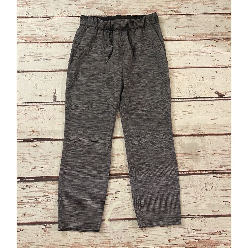 Lululemon On The Fly Pant 28" Size 6‎ Wee Are From Space Black Slate / Black